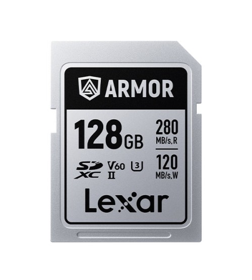 LEXAR SDcard 128GB ARMOR SILVER PRO SDXC UHS-II 128GB W 120MB/s R 280MB/s LSDAMSP128G-RNNNG LEXAR SDcard 128GB ARMOR SILVER PRO SDXC UHS-II 128GB W 120MB/s R 280MB/s LSDAMSP128G-RNNNG